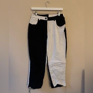 Black and white pants